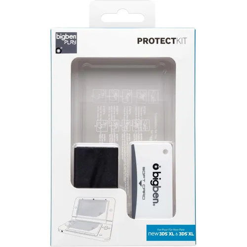 Nintendo 3DSNX Screen Protection für New Nintendo 3DS XL - Displayschutzfolien-Set für Nintendo New 3DS XL mit kratzresistenter Folie für optimalen Schutz und einfache Anwendung, inklusive antistatischem Reinigungstuch.