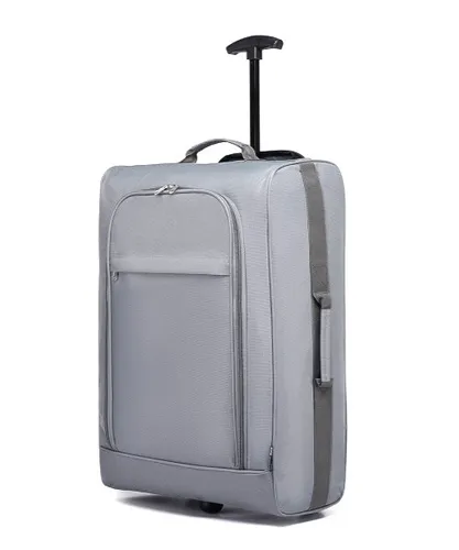 KONO Kofferrucksack - Leichtgewicht Kabinentrolley Handgepäck Koffer, Grau - Koffer, ideal für Kurztrips und Flugreisen, mit leichtem Design und optimalen Abmessungen für Handgepäck (53 x 36 x 18 cm).