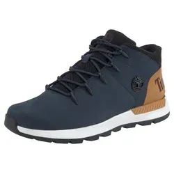 Timberland Sprint Trekker MID Laceup Herren Schnürstiefel in Blau, Größe 7 - Wanderschuhe mit atmungsaktivem OrthoLite®-Fußbett und umweltfreundlichem ReBOTL-Futter aus 50% recyceltem Kunststoff, ideal für Outdoor-Abenteuer.