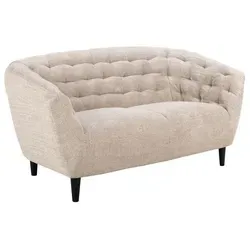 Actona Sofa Ria 2-Sitzer in Beige - Bequemes 2-Sitzer Sofa aus hochwertigem Stoff, ideal für gemütliche Wohnzimmer und stilvolle Einrichtung.