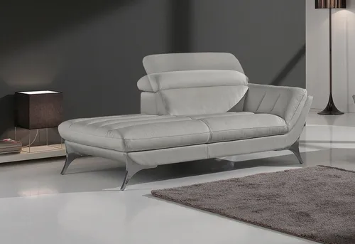 Egoitaliano Recamiere Sueli, extravagantes Design und erstklassiger Sitzkomfort, Solitärmöbel, hochwertiger Lederbezug, inklusive Kopfteilverstellung