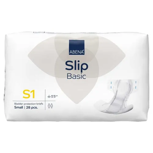 ABENA Slip Basic S1, 84 Stück - Zuverlässiger Schutz für Erwachsene - Inkontinenzhilfen mit Odour Control Technologie und Nässeindikator für hohen Tragekomfort und schnelle Absorption.