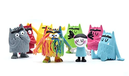 The Colour Monster Figurines Collection - 8 bunte Emotionen-Figuren, handbemalt und ideal für kreative Kinder und emotionale Bildung