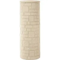 ARVES Regentonne Arcado 360 l - Beige - Bewässerung mit 360 l Fassungsvermögen, UV-beständig und in ansprechender Natursteinoptik, ideal für Gartenliebhaber.