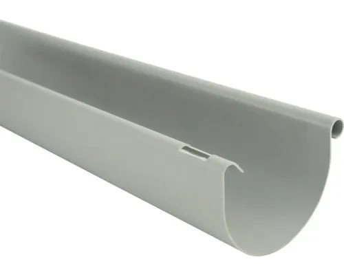 Marley Dachrinne Kunststoff halbrund Fenstergrau RAL 7040 RG 100 mm L= 3000 mm