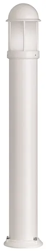 LCD Standleuchte 75 Watt E27, weiß - Elegante Stehleuchte aus pulverbeschichtetem Aluminium mit Opalglas-Diffusor. Ideal für eine energieeffiziente Beleuchtung in jedem Raum.