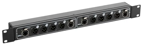 Pronomic NetCore SR-3M Multicore-Rackbox M - 2x 4 XLR-Buchsen und 4x RJ45 Buchsen, optimale Lösung für analoge und digitale Signalübertragung