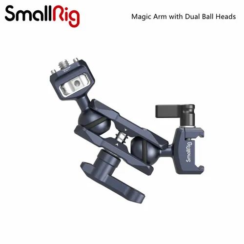 SmallRig 3875 Magic Arm mit Doppelkugelkopf - Flexibler Magic Arm mit Doppelkugelkopf, ideal für kreative Setups in der Fotografie und Videografie, inklusive 1/4"-20 Schraube und NATO-Klemme für vielseitige Montagemöglichkeiten.