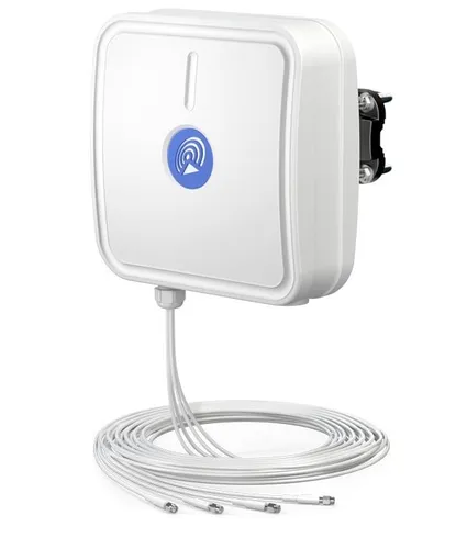 APLM4-1 QuPanel LTE MIMO 4x4 Antenne, 10m - Hochleistungs-Multiband LTE MIMO 4x4 Antenne für verbessertes Signal in ländlichen Gebieten. Perfekt für den professionellen Einsatz mit breitem Frequenzbereich und kompatibel mit allen MIMO 4x4 Modems.