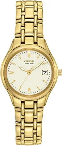 Citizen Damen Armbanduhr EW1262-55P Eco Drive Elegant - Elegante Damenuhr aus Edelstahl mit Eco Drive Quarzwerk, 180 Tagen Gangreserve und 3 ATM wasserdicht. Perfekt für stilbewusste Frauen.