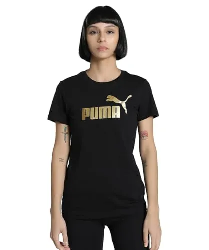 PUMA Unisex ESS Metallic No. 1 Logo Tee XXL - Shirts mit Q-Wic Plus Technologie für optimalen Feuchtigkeitstransport und schnellen Trocknungsprozess - ideal für Sport und Freizeit.