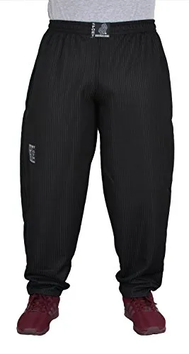 ESRA Herren Bodybuilding Hose Sporthose mit Streifen SP01 - Bequeme Herren Sporthose mit elastischem Bund und 2 Taschen. Ideal für Fitness und Freizeit, sorgt für optimale Bewegungsfreiheit und ist in vielen Größen erhältlich.