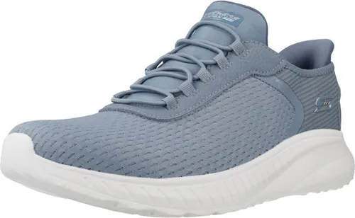 SKECHERS BOBS SQUAD CHAOS - I SLIP-INS Blau - Sneaker mit innovativer Slip-In Technologie und dämpfender Memory Foam Einlegesohle für maximalen Komfort. Ideal für aktive Tage und leicht zu reinigen!