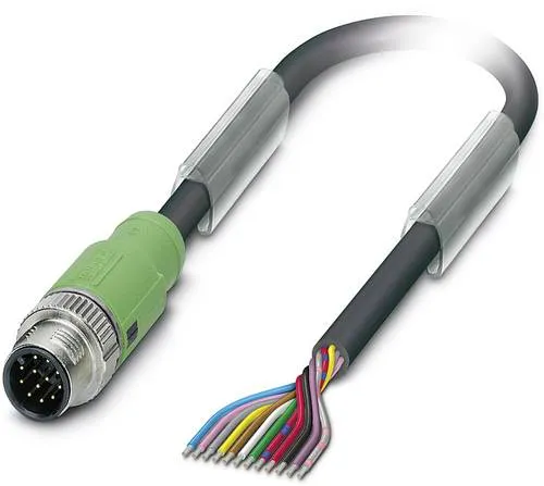 Phoenix Contact 1554775 Sensor-/Aktor-Steckverbinder, konfektioniert M12 Stecker, gerade 1.50m Polza