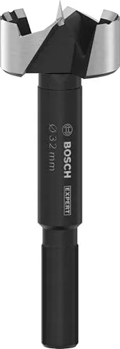 Bosch EXPERT Wood Forstnerbohrer Ø 32 mm - Forstnerbohrer für Hart- und Weichholz, hält bis zu 3-mal länger als Standardbohrer und bietet dauerhafte Spitzenleistung mit Bosch Tip Technology.