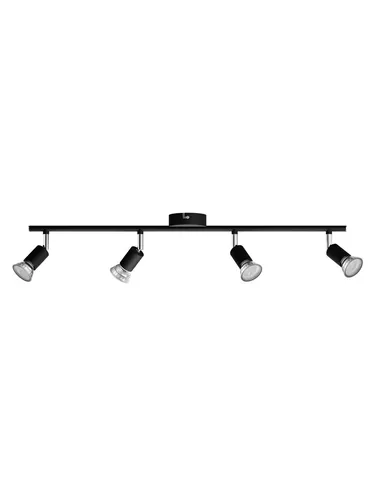 Philips Limbali GU10 Deckenstrahler Schwarz - Moderne Deckenlampe mit beweglichen Spotköpfen, ideal für gezielte Beleuchtung in Ihrem Wohnraum. Flexibel einsetzbar mit GU10 Leuchtmitteln bis 50W.