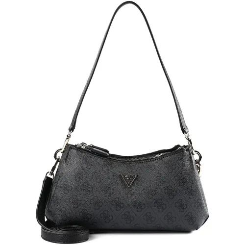 Guess Noelle II Schultertasche (coal logo) – Elegante Handtasche für jeden Anlass - Die Guess Noelle II Schultertasche in coal vereint stilvollen Charme und praktische Funktionalität. Mit markantem Logo und sicherem Reißverschluss ist sie der ideale Begleiter für modebewusste Frauen.