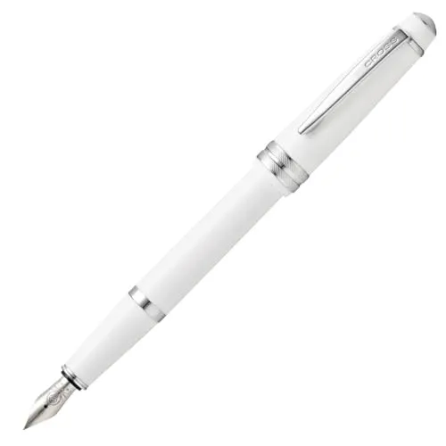 Cross Bailey Light Füllfederhalter (Federstärke M, inkl. Geschenkverpackung) Weiß
