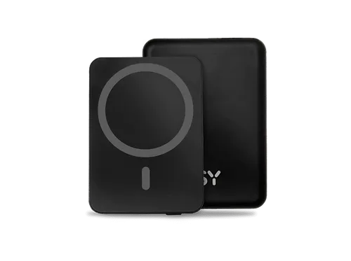 ISY IMC-5100-1 MagISY (mit MagSafe Funktion) Powerbanks 5000 mAh Schwarz