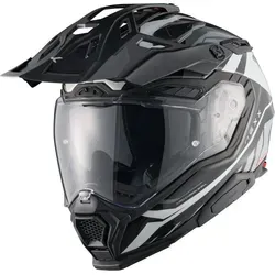 Nexx X.WED 3 Gobi Motocross Helm, grau-weiss, Größe L für Männer