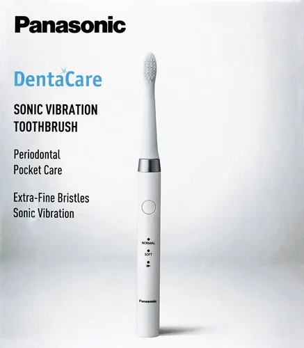 Panasonic EW-DC12-W503 - Elektrische Schallzahnbürste, 31.000 Bewegungen pro Minute für gründliche Reinigung mit 3 Modi und Wasserdichtheit (IPX7)