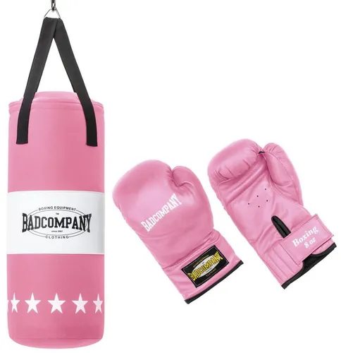 Bad Company Junior Boxset - Boxsack mit Boxhandschuhen - Ideal für Kinder und Jugendliche bis 12 Jahre: Das Bad Company Boxset enthält einen gefüllten Boxsack aus robustem Canvas und gepolsterte PVC Boxhandschuhe. Starten Sie direkt ins Boxtraining und verbessern Sie Koordination und Fitness!