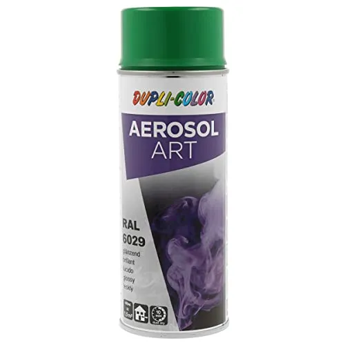 DUPLI-COLOR AEROSOL ART RAL 6029 minzgrün glänzend 400 ml, Spraylack für vielseitigen Einsatz, schnelltrocknend, hohe Deckkraft, für Innen- und Außenbereiche geeignet
