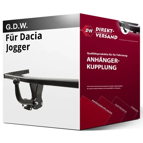 Dacia Jogger Anhängerkupplung starr - Neu - Starr Anhängerkupplung für Dacia Jogger (09.2021-heute) mit 1400 kg Anhängelast, keine Eintragung erforderlich, inklusive Montagezubehör und Anleitung.