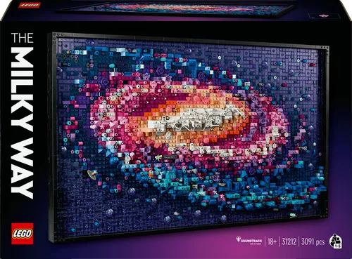 LEGO Konstruktionsspielsteine Die Milchstraßen-Galaxie (31212) - Astronomie-Wandkunst für Erwachsene, 3D-Effekt mit 3091 Teilen und kreativem Bauerlebnis