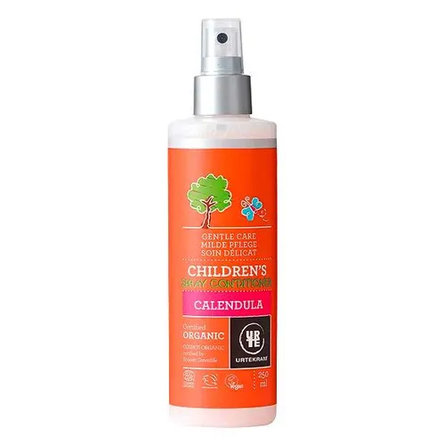 Urtekram Children Calendula Spray Conditioner - Milder Conditioner für Kinder mit Ringelblume, Aloe Vera und Glycerin. Pflegt sanft Haar und Kopfhaut, löst Knötchen und sorgt für ein einfaches Kämmen.
