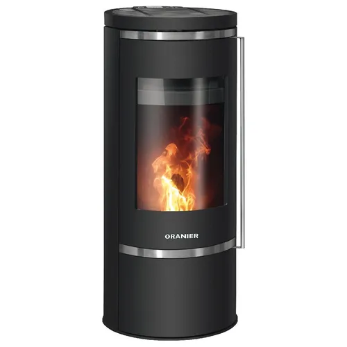 Oranier Pelletofen Carus 2.0 - 6 kW Stahl Schwarz - Kaminöfen mit Zulassung zum raumluftunabhängigen Betrieb (RLU) für effiziente Wärme und Flexibilität in Ihrem Zuhause.