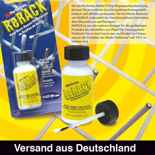 PlastiDip ReRack Geschirrkorb Reparatur grau weiß silber-grau 30ml