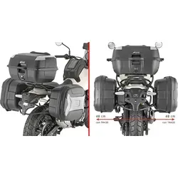 Givi PL Kofferträger Monokey - Fahrzeugspezifischer Stahlrohr-Seitenkofferträger für Monokey® Koffer, bietet maximale Zuladung von 10 kg pro Koffer und ist ideal für individuelle Anpassungen an verschiedenen Motorradmodellen.
