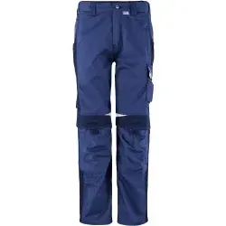Bundhose "BESTWORK NEW" - kornblau/hydronblau - Robuste Arbeits- & Schutzkleidung mit CORDURA®-Kniepolstertaschen für optimalen Komfort und Langlebigkeit, ideal für Bau und Handwerk.