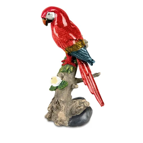 formano Dekofigur Dekofigur Papagei auf Zweig, rot (1 St., 1 Dekopapagei)