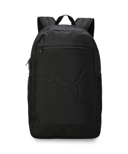 PUMA BUZZ Backpack - Unisex Mehrlagige Rucksäcke - Stylischer Rucksack in PUMA Black, ideal für Schule und Freizeit mit praktischem Mehrlagen-Design und gedrucktem Logo.