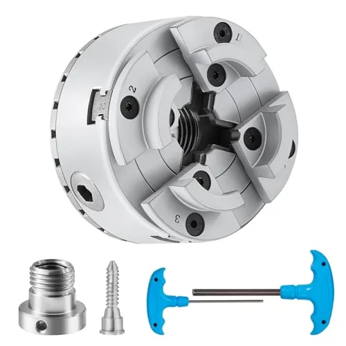 VEVOR KP2-3/4 Drehbankfutter 4-Backen ?70mm - Sonstige Elektroinstallationsartikel mit außergewöhnlicher Haltbarkeit und Betriebspräzision, ideal für präzise Dreharbeiten mit einem Klemmbereich von 30–47mm.