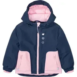 Lupilu Kinder Jacke Mädchen - Wasserdichte Schneejacke in Dunkelblau-Rosa - Winterjacke für Kleinkinder, mit umweltfreundlicher BIONIC-FINISH® ECO Imprägnierung, wind- und wasserdicht, ideal für Skiausflüge und winterliche Abenteuer.