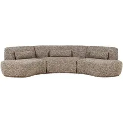 Livetastic Bigsofa Batavier, Hellbraun, Textil, 6-Sitzer, 320x74x174 cm, Made in EU, Rücken echt, Wohnzimmer, Sofas & Couches, Sofas, Bigsofas