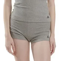 Adidas Active Flex Ribbed Boxer Shorts Grau Baumwolle Medium Damen
