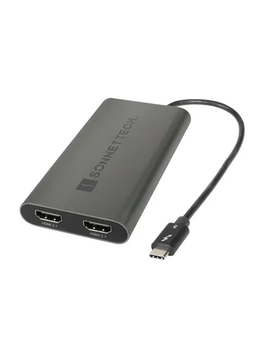 Adapter Thunderbolt 3 auf Dual 4K HDMI 2.1 - Adapter für die Verbindung von 2 HDMI-Monitoren an Thunderbolt 3, unterstützt 4K bei 60Hz für beeindruckende Bildqualität.