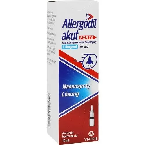 Allergodil akut FORTE Nasenspray - Effektives Nasenspray zur Linderung von Allergiebeschwerden, schnell wirksam und gut verträglich, ideal für den täglichen Einsatz.
