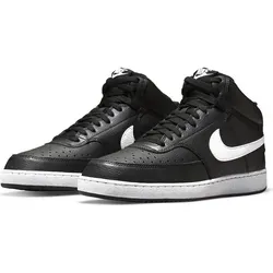 Nike Herren Court Vision Mid Next Nature Basketball Shoe, Black/White-Black, 40 EU - Herren-Sneaker mit perforierten Zehen und Seiten für optimale Atmungsaktivität, robuster Gummi-Außensohle für besten Grip und gepolstertem Schuhkragen für hohen Tragekomfort.