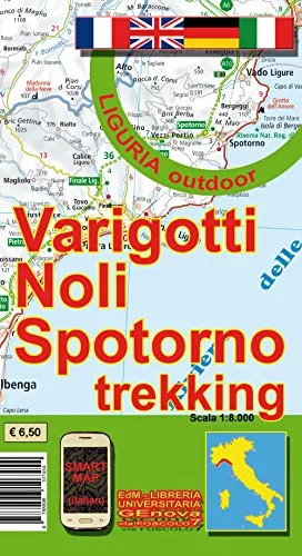 Varigotti, Noli, Spotorno Trekking Karte 1:8000: Liguria outdoor
