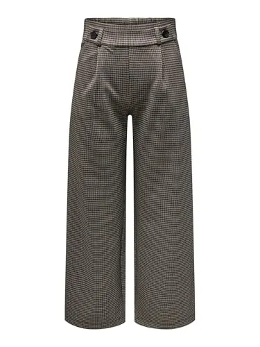 Anzughose "GEGGO MIA LONG CHECK PANT JRS NOOS", Gr. S (36) - Cobblestone Checks - Damen-Anzughose in Größe S, ideal für Freizeit und Stadtbummel. Figurumspielendes Design und pflegeleichter Webstoff für hohen Tragekomfort.