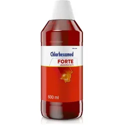 Chlorhexamed FORTE alkoholfrei 0,2% Lösung 600 ml - Mundspülung mit antiseptischer Wirkung, ideal zur vorübergehenden Keimzahlreduktion und für empfindliche Mundschleimhäute, alkoholfrei für sanfte Pflege.