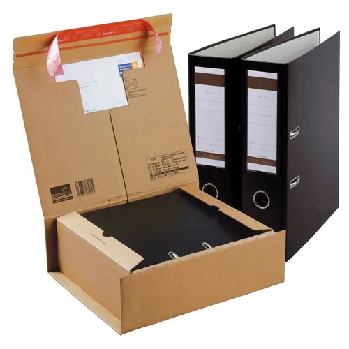 ColomPac® Versandkartons CP067.06 - Robuste Faltschachtel 38,5 x 31,5 x 13 cm - Versand- & Umzugskartons, ideal für sicheren Versand und Lagerung, mit stabiler Konstruktion und praktischen Innenmaßen von 33,0 x 29,0 x 12,0 cm.