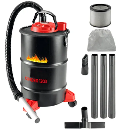 VAKUUM 20L für heiße Aschenschlacke - Praktischer 20L Vakuum für heiße Aschenschlacke, ideal für eine saubere Entsorgung und einfache Handhabung im Zubehör für Kamine & Holzöfen.