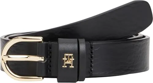Tommy Hilfiger Ledergürtel "ESSENTIAL EFFORTLESS 2.5" - Hochwertiger Gürtel mit weicher Haptik und ovale Einfachdornschließe, ideal für einen stylischen Casual-Look.