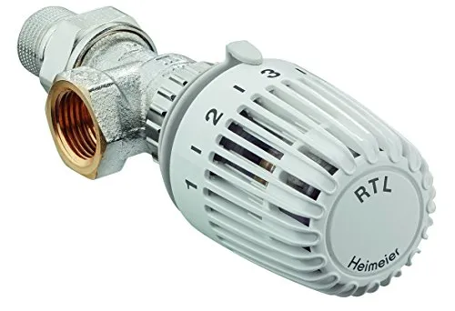 Heimeier Thermostatkopf RTL 1/2" DN 15 - Effizienter Rücklauftemperaturbegrenzer - Thermostate für Heizkörpermontage mit 5 Heizstufen und feuchtigkeitsbeständigem Design. Ideal für optimale Heizungssteuerung und Energiekostensenkung.